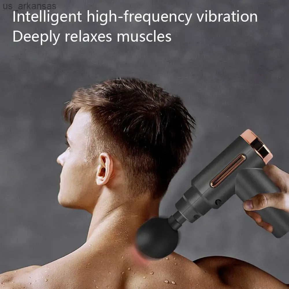 Portable Massage Gun | Muscle Pain Relief & Therapy – 4 Heads