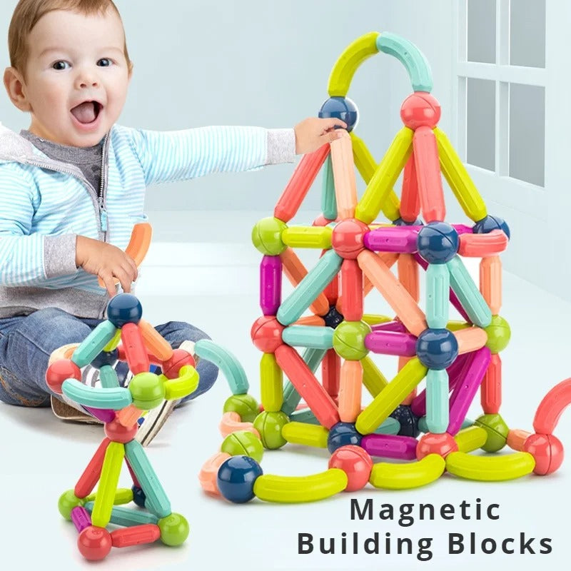 Magnetic Blocks Toy for Kids – 25 Pcs Educational Building Set