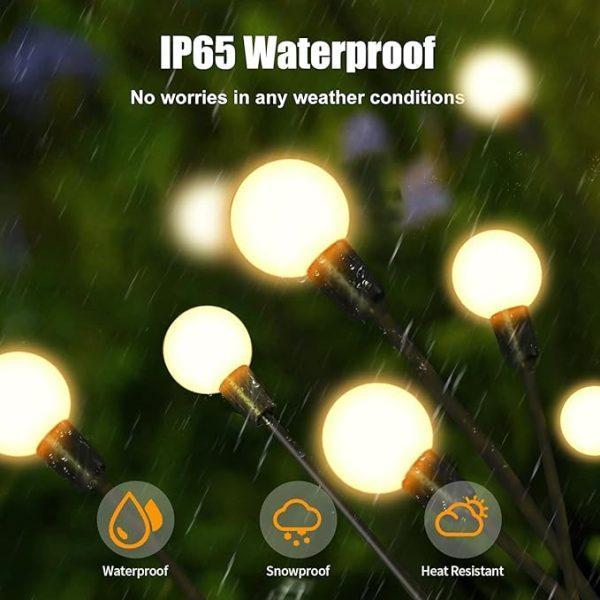 10Pc LED Solar Powered Firefly Garden Light