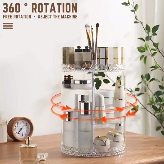 360° Rotating Acrylic Makeup Organizer