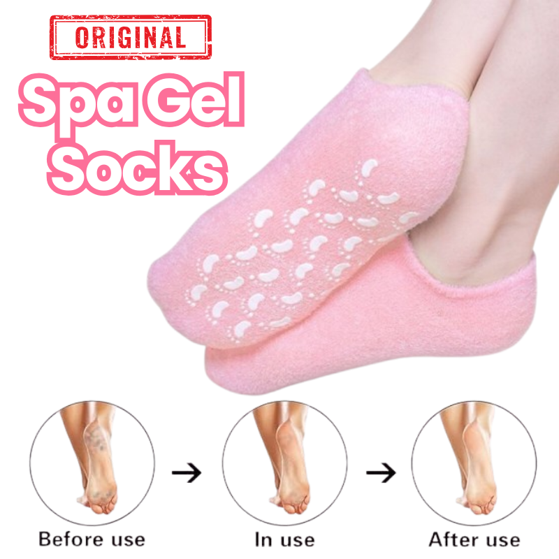 Reusable Silicone Spa Gel Socks for Cracked Heels